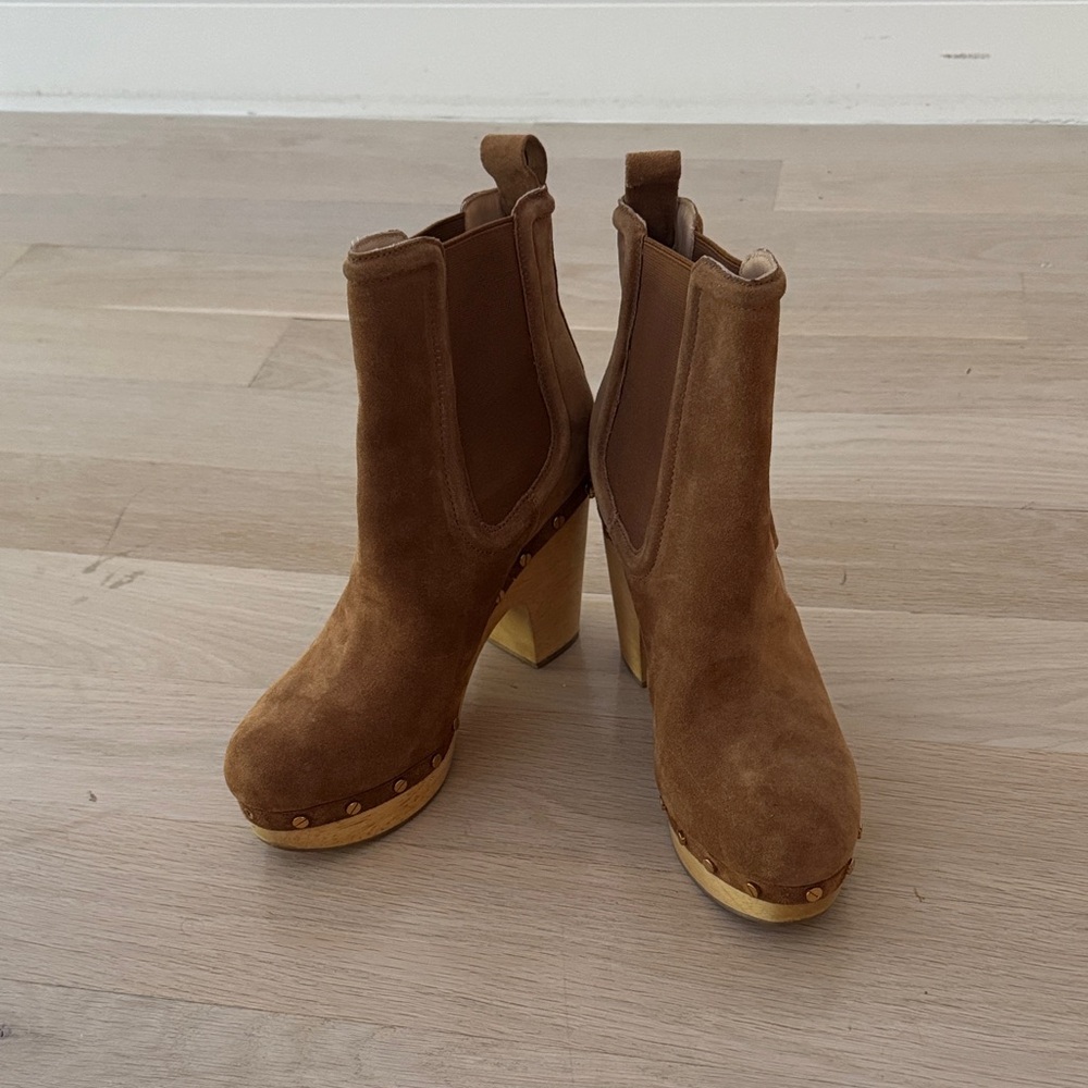 Veronica Beard Brown Suede Ankle Boots